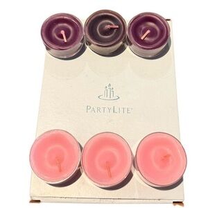 PartyLite Blackberry Honey and Sugarplum Tea lights NIB